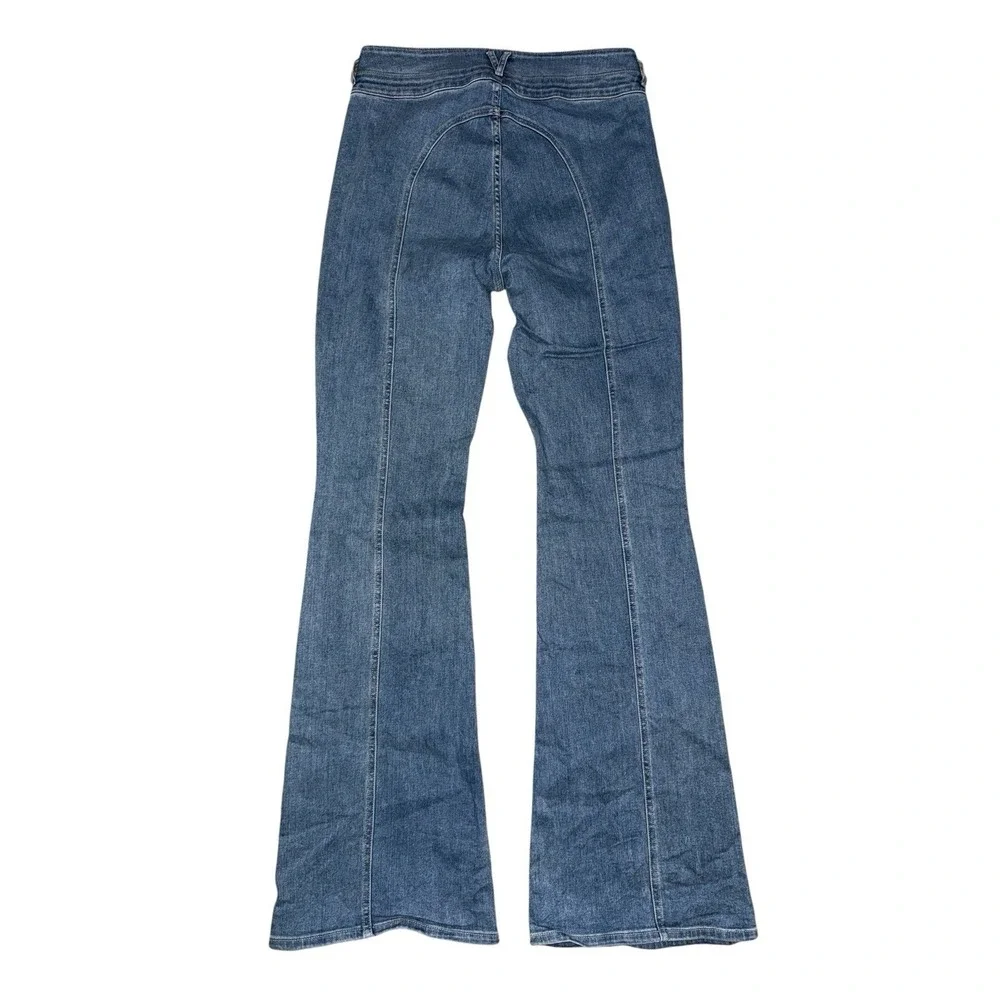VERONICA BEARD Beverly Sz 30 High Rise Skinny Flare Jeans Silver Surfer Boho‎